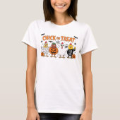T-shirt Chick Or Treat Halloween (Devant)