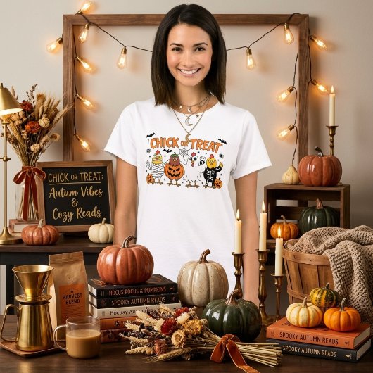 T-shirt Chick Or Treat Halloween