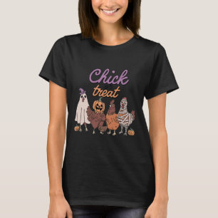 T-shirt Chick Ou Traitez Halloween Drôle Pour Les Amateurs