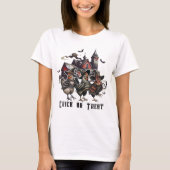 T-shirt Chick Ou Treat Éffrayant cuisine poulet Retro (Devant)