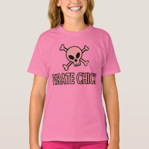 T-shirt Chick rose Pirate