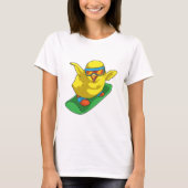 T-shirt Chick Snowboard Snowboard (Devant)
