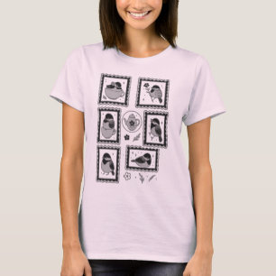 T-shirt Chickadee Cottagecore Aiguille d'oiseaux