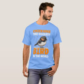 T-shirt Chickadeehe Coolest Bird Chickadees famille (Devant entier)