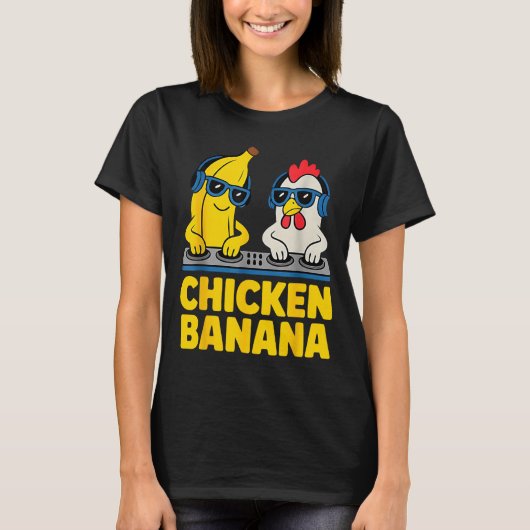 T-shirt Chicken Banana Dj (Devant)