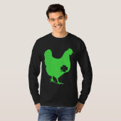 T-shirt Chicken Bird Hen Shamrock St Patrick s Day Saint P (Devant entier)