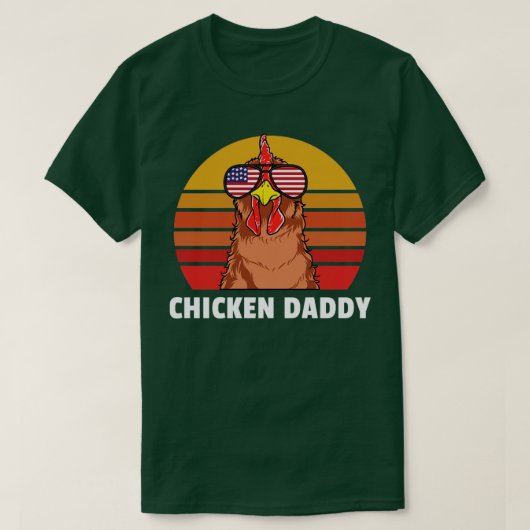 T-shirt Chicken Daddy Farmer Chicken Lover (Design devant)