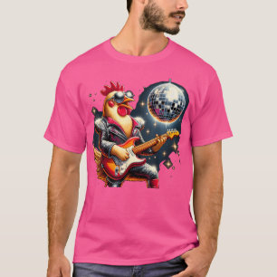T-shirt Chicken de guitare Disco Ball