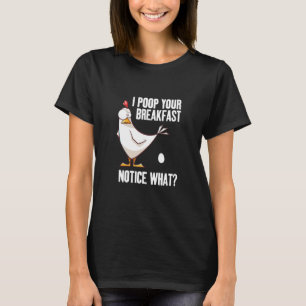 T-shirt Chicken Farmer Femme Agriculture Rooster Girl Chic