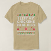 T-shirt Chicken Lover Laid Noël Chicken Farmer (Design devant)