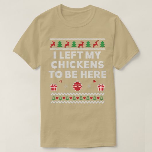 T-shirt Chicken Lover Laid Noël Chicken Farmer (Design devant)