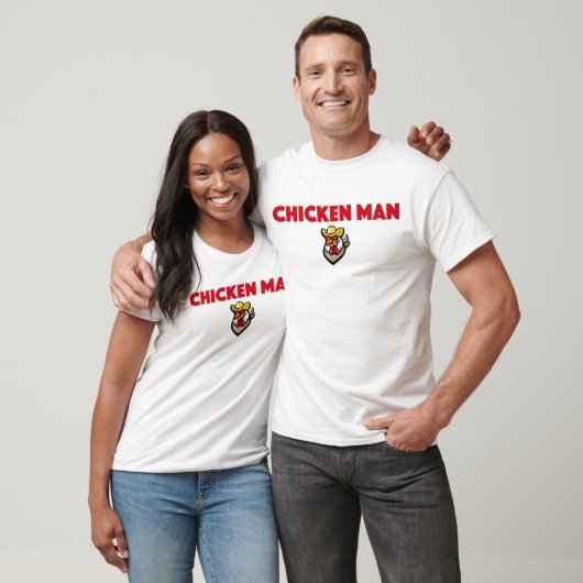 T-shirt Chicken Man Funny Chicken Lover Farmer (Unisexe)