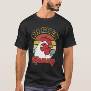 T-shirt Chicken Mommy Retro Style vintage poulet