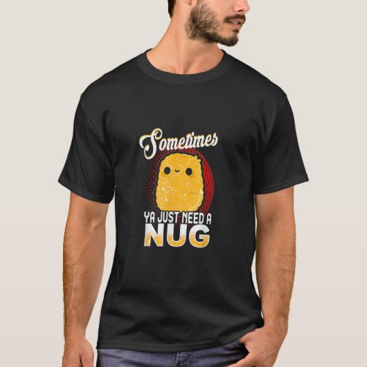 T-shirt Chicken Nugget Fast Food (Devant)