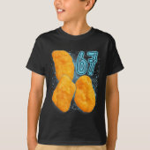 T-shirt Chicken Nugget Lover 67 Meme Six Seven Fried Chick (Devant)
