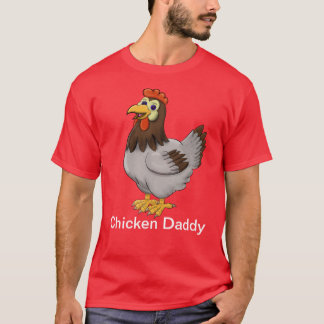 T-shirt Chicken Papa T Chemise