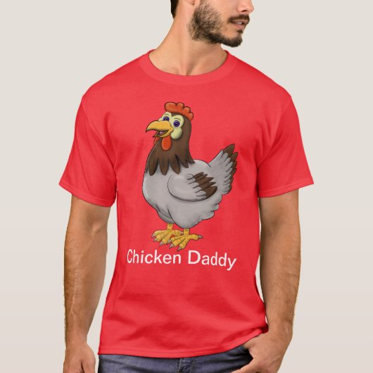 T-shirt Chicken Papa T Chemise (Devant)