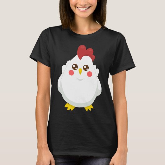 T-shirt chicken pattern (Devant)