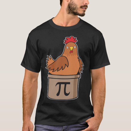 T-shirt Chicken Pot Pi 3 14 Math Pun Mathlete Math  Teache (Devant)