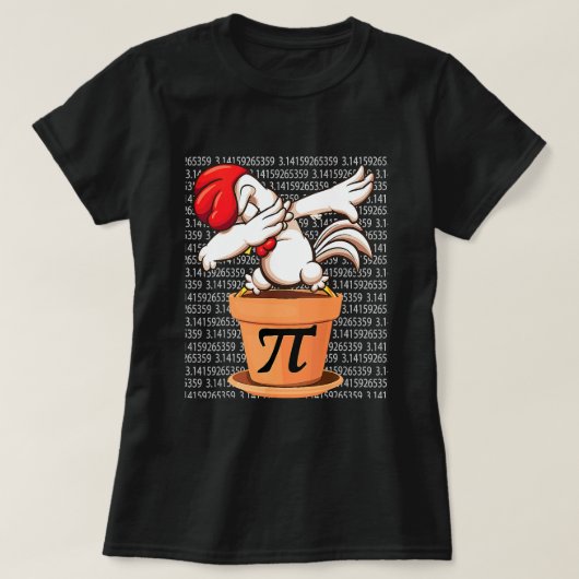 T-shirt Chicken Pot Pi Chemise Pi Jour 2023 Maths drôle 3  (Design devant)
