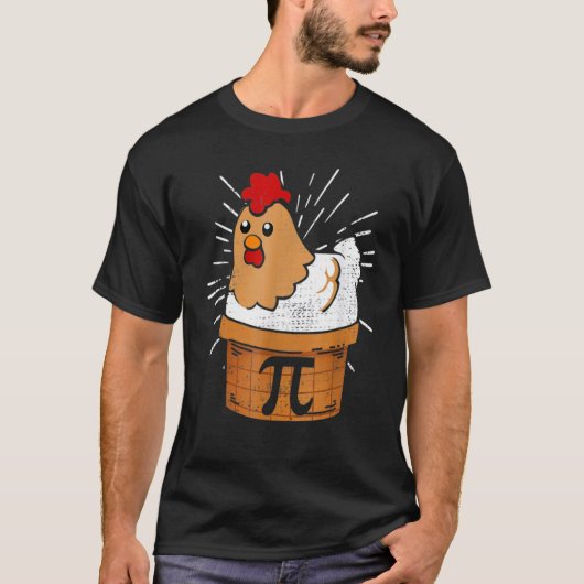 T-shirt Chicken Pot Pie Math pun Chicken Pot Pi (Devant)