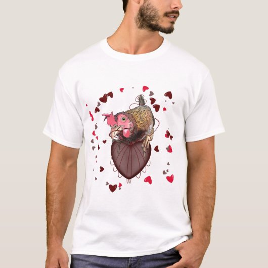 T-shirt Chicken Pulling Coeurs (Devant)