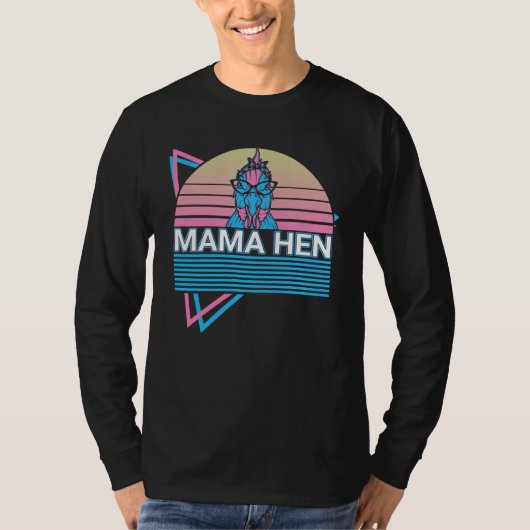 T-shirt Chicken Retro Mama Hen (Devant)