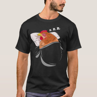 T-shirt Chicken Sleeping Pajamas Nap PJ Costume de ferme G