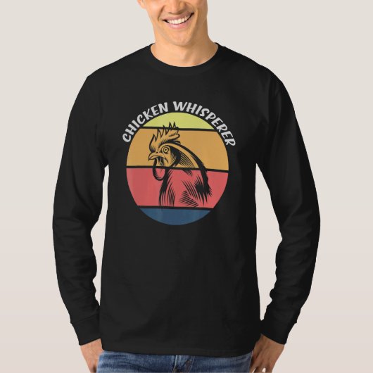 T-shirt Chicken Whisperer Rooster Farm Animal Farmer Retro (Devant)