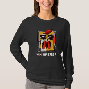 T-shirt Chicken Whisperer Rooster W Lunettes de soleil Gra
