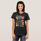 T-shirt Chicken Wing Chicken Wing Chanson Lyric Hotdog Bol (Devant entier)