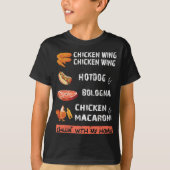 T-shirt Chicken Wing Chicken Wing Hot & Bologne Chanson Ly (Devant)