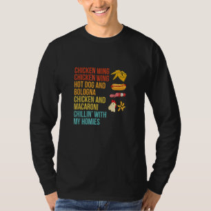 T-shirt Chicken Wing Chicken Wing Hot Dog Et Bologne