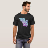 T-shirt Chicken Wings with Dreamy Vaporwave Aesthetics (Devant entier)