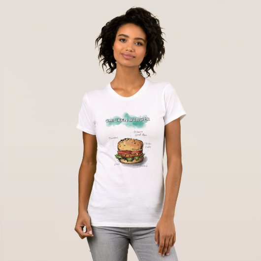T-SHIRT CHICKENBURGER (Devant entier)