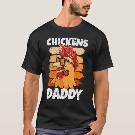 T-shirt Chickens Daddy Landiwrt (Devant)