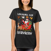 T-shirt Chickens For Everybody Santa Chicken Farmer Comfor (Devant)