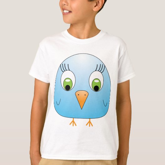 T-shirt chickie B bleu-clair (Devant)