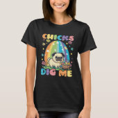 T-shirt Chicks Dig Me Pug Christian Easter (Devant)