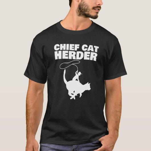 T-shirt Chief Cat Herder   (Devant)