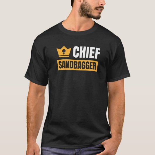 T-shirt Chief Sandbagger Gag Golf (Devant)