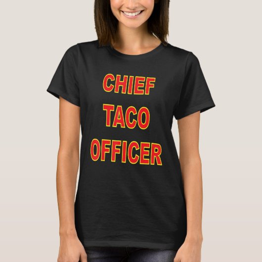 T-SHIRT CHIEF TACO OFFICER (Devant)