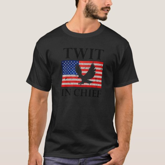 T-shirt Chief Twi  American Flag Merica Eagle US Twit in C (Devant)