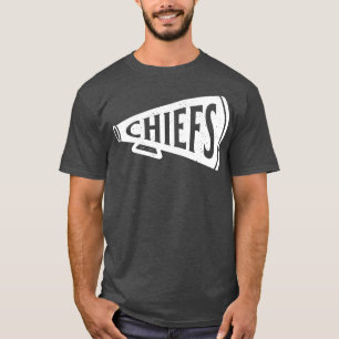T-shirt Chiefs blancs de la ville de Kansas Megaphone vint