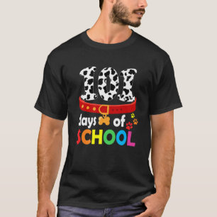 T-shirt Chien 101 Jours De L'École 100E Jour Enseignants É