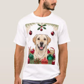 T-shirt Chien 3D en Noël (Devant)