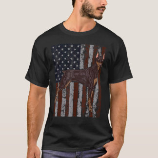 T-shirt Chien 4 juillet américain race Patriotic Dog