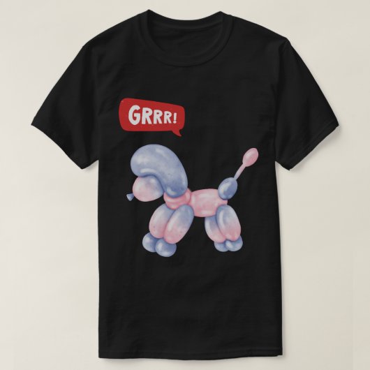 T-shirt Chien à ballets de la Fille 3D - GRRR! (Design devant)