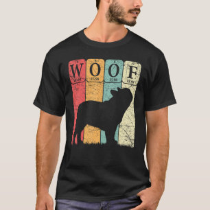 T-shirt Chien à chien français éléments de table périodiqu