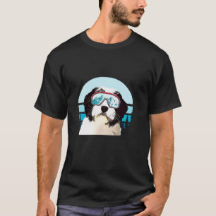 T-shirt Chien à chiens de mer polonais Ski hiver Ski Chien